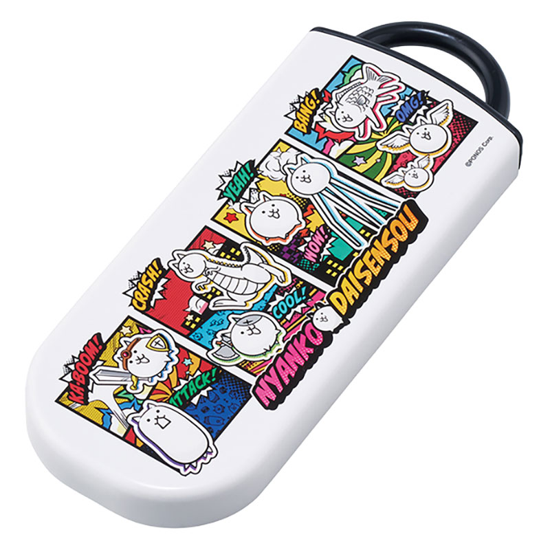 【お取り寄せ商品】食洗機対応 スライド式トリオセット 箸16.5cm・スプーン・フォーク にゃんこ大戦争26