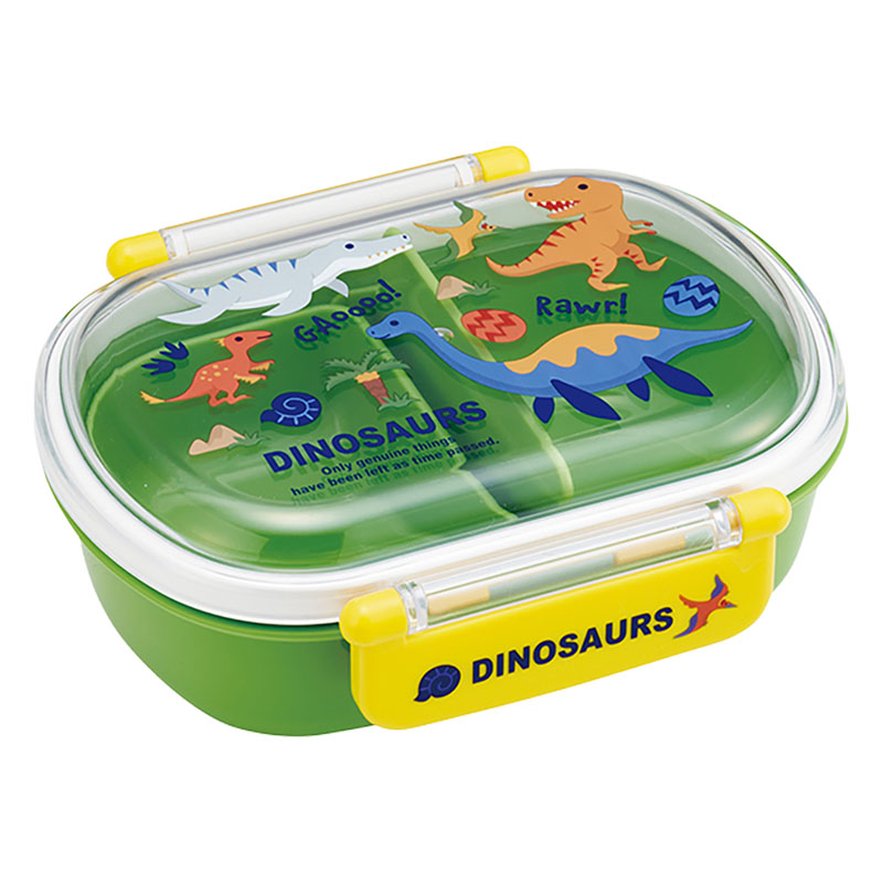 抗菌 食洗機対応 ふわっとフタタイトランチボックス 360ml ディノサウルス