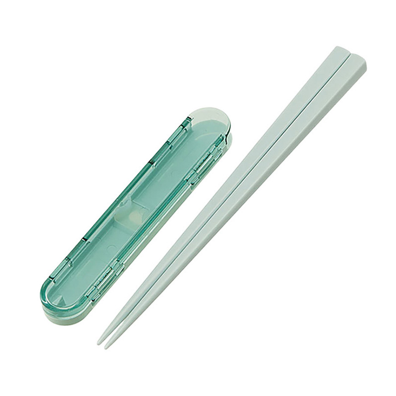 音のならない ハーフ箸箱 18cm箸付 スモーキーグリーン
