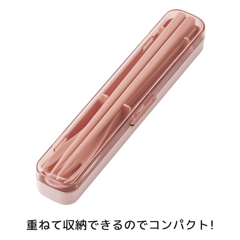 【お取り寄せ商品】音のならないトリオセット 箸18cm・スプーン・フォーク スモーキーピンク