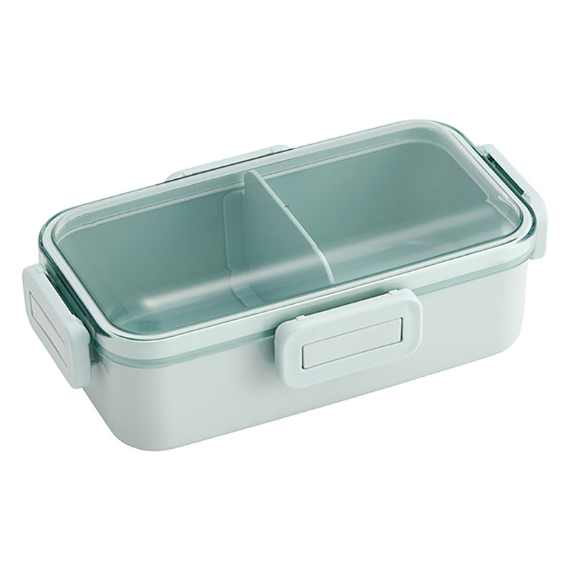 おかずがつぶれにくい ふわっと弁当箱 1段 530ml スモーキーグリーン キッズドア