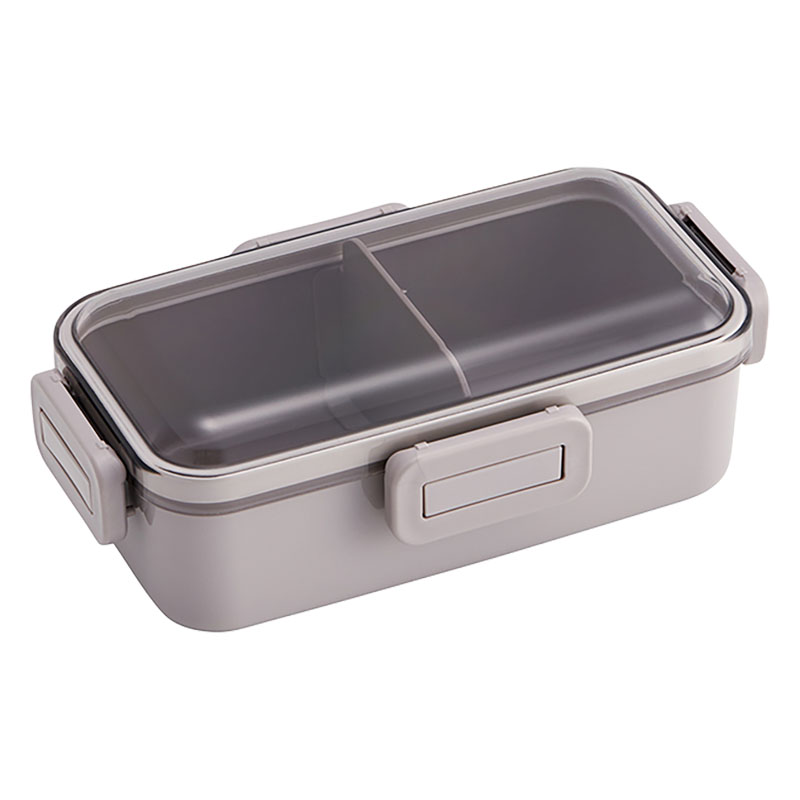 おかずがつぶれにくい ふわっと弁当箱 1段 530ml スモーキーグレー キッズドア