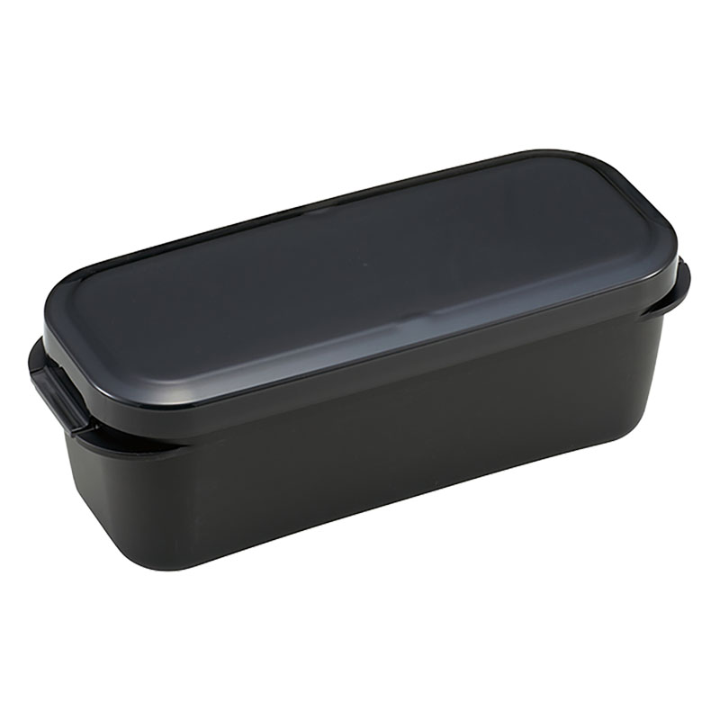 ラク洗 2段 ランチボックス 800ml コールブラック