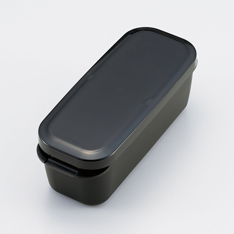 ラク洗 2段 ランチボックス 800ml コールブラック