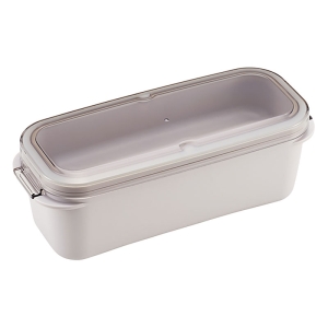 ラク洗 2段 ランチボックス 800ml サンドホワイト