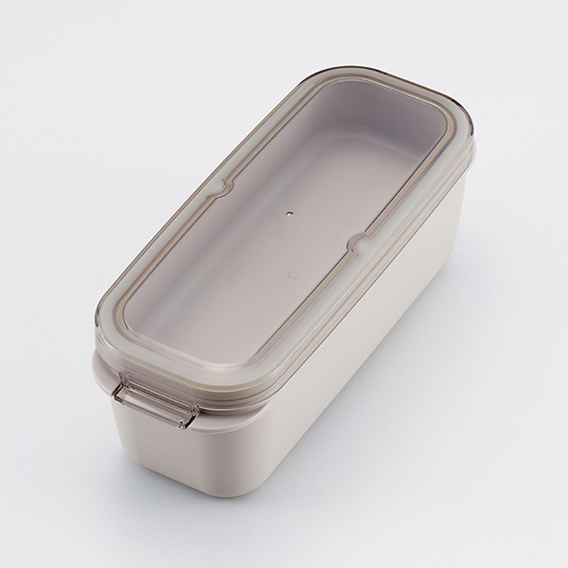 ラク洗 2段 ランチボックス 800ml サンドホワイト