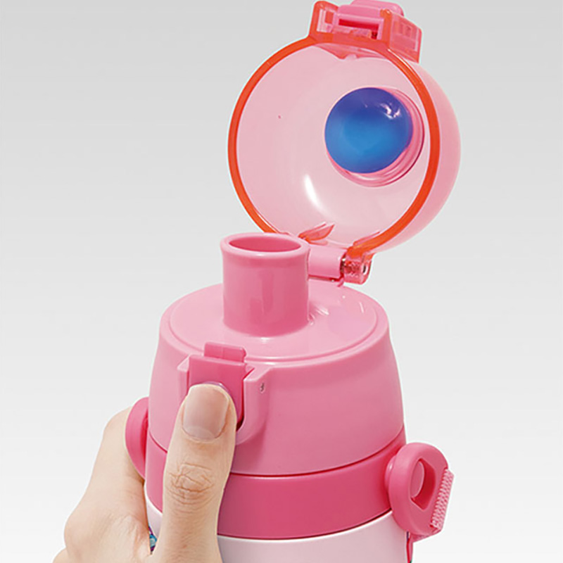 立体プリント ダイレクトボトル ショルダーベルト付 ハローキティ 保冷専用 480ml