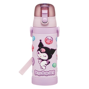 立体プリント ダイレクトボトル ショルダーベルト付 クロミちゃん 保冷専用 480ml