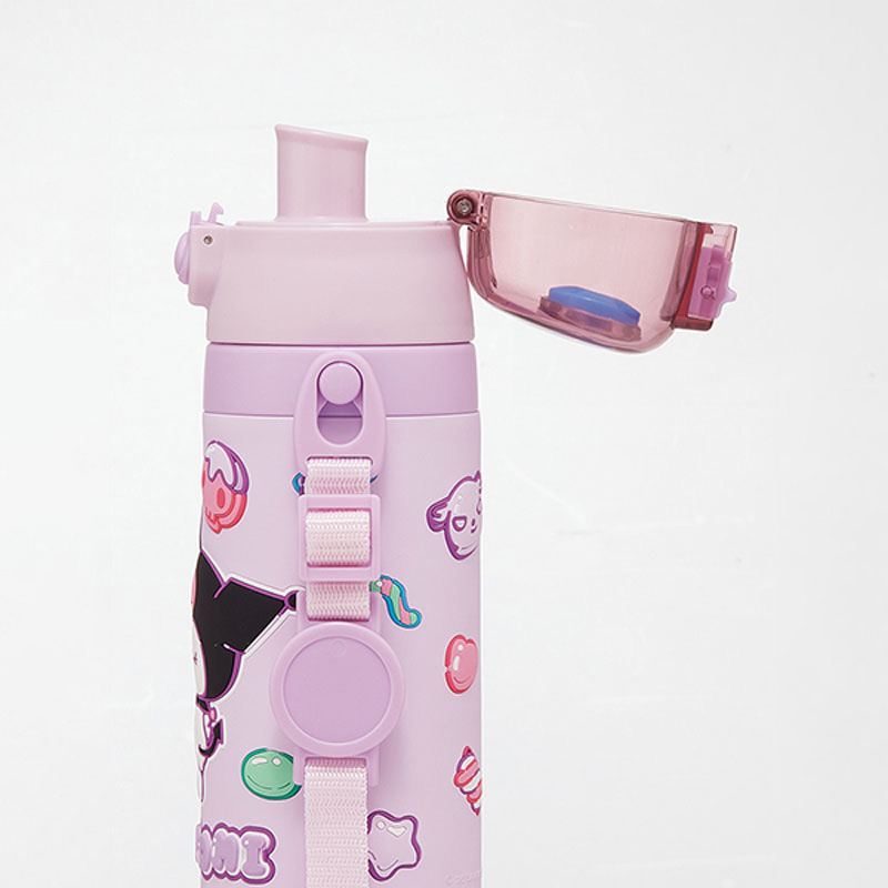 立体プリント ダイレクトボトル ショルダーベルト付 クロミちゃん 保冷専用 480ml