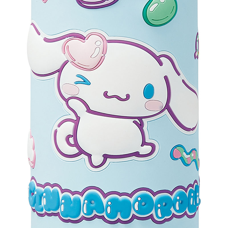 立体プリント ダイレクトボトル ショルダーベルト付 シナモロール 保冷専用 480ml