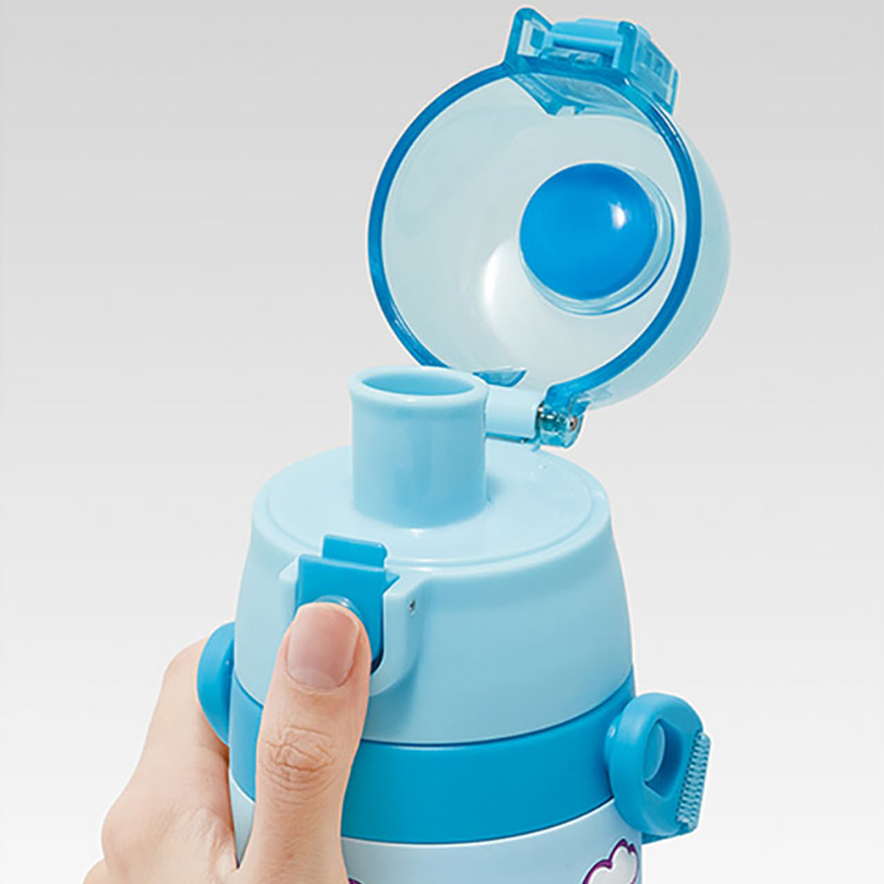 立体プリント ダイレクトボトル ショルダーベルト付 シナモロール 保冷専用 480ml