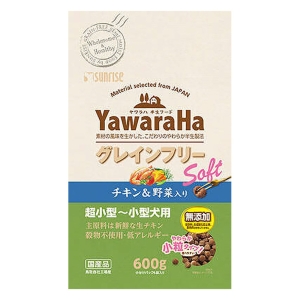 ヤワラハ グレインフリー ソフト チキン&野菜入り 600g