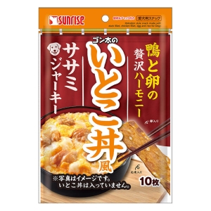 ●【賞味期限25年6月30日】ゴン太のいとこ丼ササミジャーキー 10枚