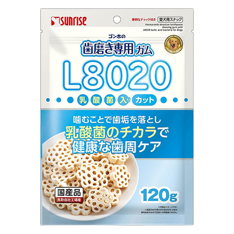 ゴン太の歯磨き専用ガム L8020乳酸菌入り カット 120g