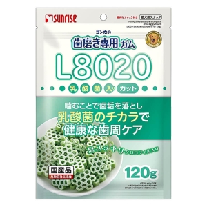 ゴン太の歯磨き専用ガム L8020乳酸菌入り カット クロロフィル入り 120g