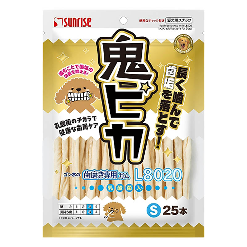 ゴン太の歯磨き専用ガム L8020乳酸菌入り 鬼ピカ Sサイズ 25本