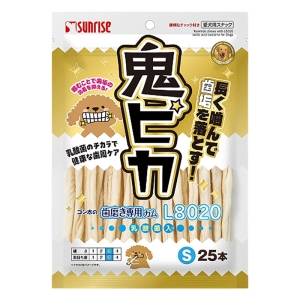 ゴン太の歯磨き専用ガム L8020乳酸菌入り 鬼ピカ Sサイズ 25本