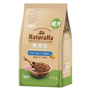 ナチュラハ 無添加 チキン&ビーフ・野菜入り 成犬用 1.7kg