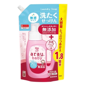 アラウ・ベビー 洗たくせっけん 無香 詰替 1300ml
