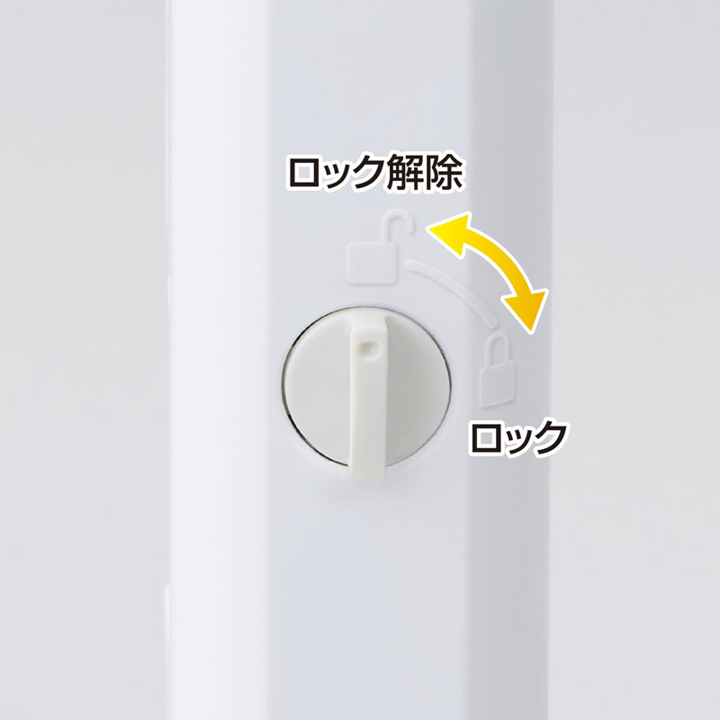 ワンタッチ式印鑑ホルダー ハンコ・ベンリ グレイッシュブルー ロック・ストラップ穴付