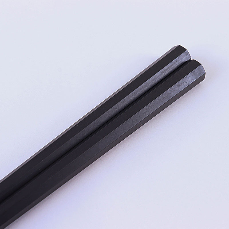 八角箸 耐熱樹脂製 3P 23cm 黒