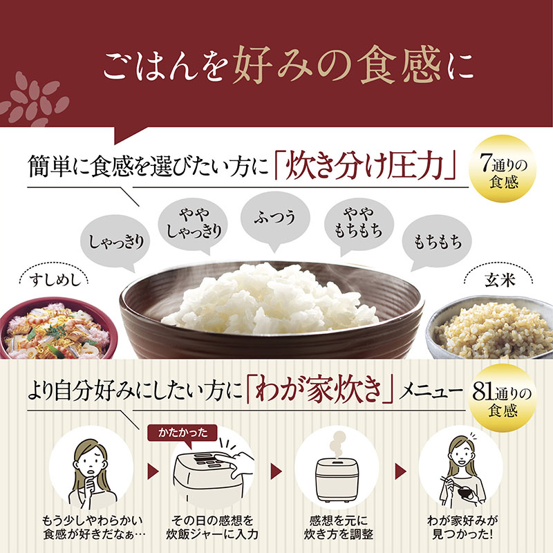 圧力IH炊飯ジャー 1升炊 NW-WA18-BZ スレートブラック