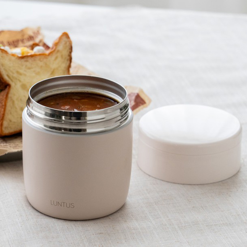 ランタス ステンレス保温・保冷スープボトル M 300ml ミルクベージュ