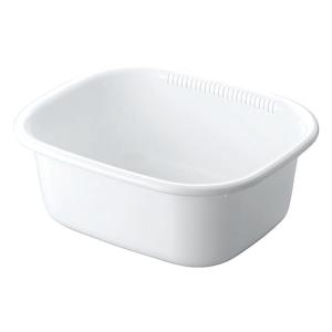 キッチン用品 洗い桶角型 ホワイト