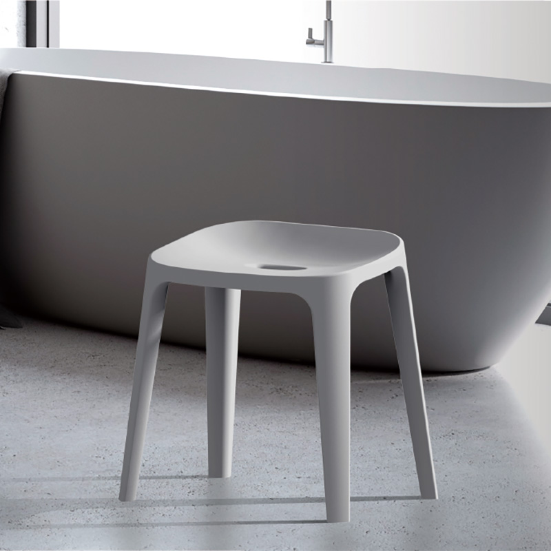 バスチェア 高さ35cm アッシュグレー