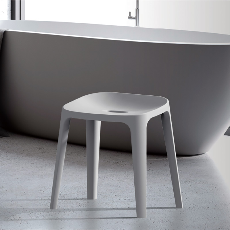 バスチェア 高さ40cm アッシュグレー