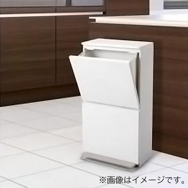 【お取り寄せ商品】分別ペダル 2段ワイド 40L
