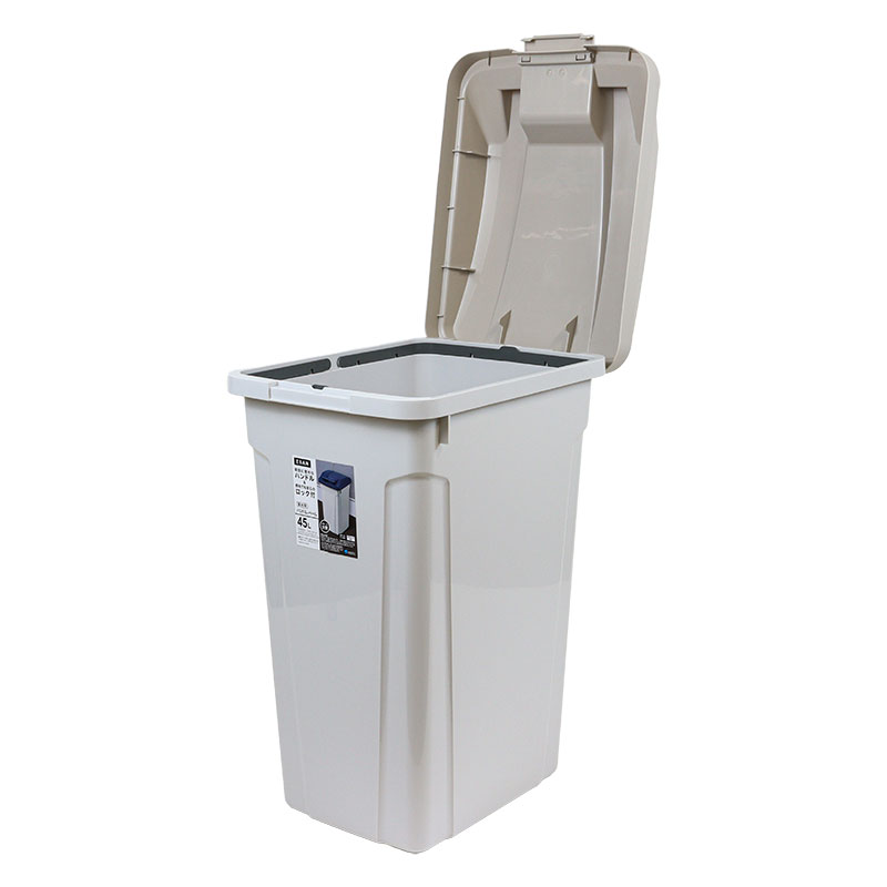 ハンドル付 分別ペール 45L ライトグレー
