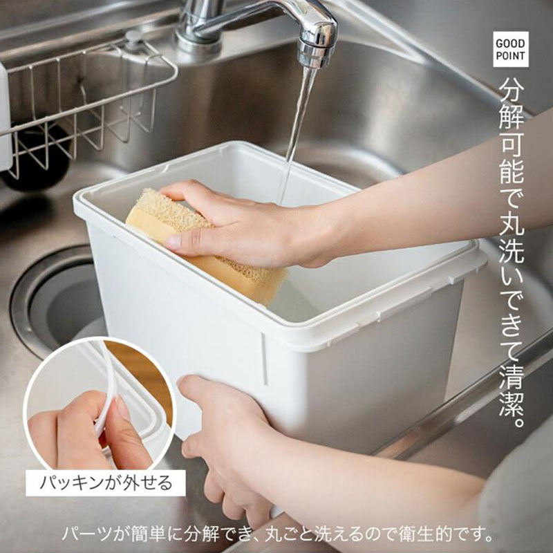 S密閉米びつ 6kg ブラック