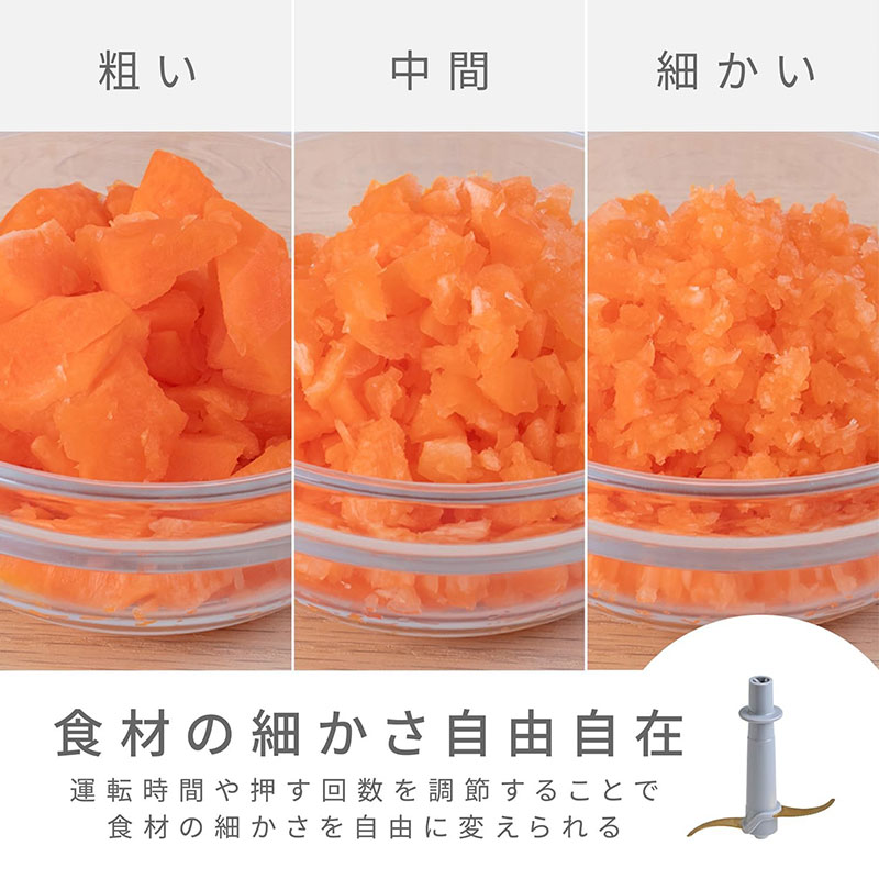 マカフル らく洗いフードプロセッサー MKF-1B(W) ホワイト