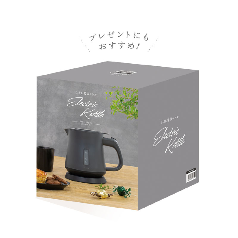 湯漏れ防止ケトル リッチナイト MNK-08B-H