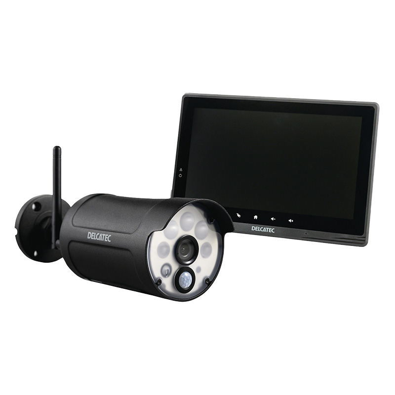 【お取り寄せ商品】センサーライト付ワイヤレスフルHDカメラ＆10inchモニターセット WSS10M1CL