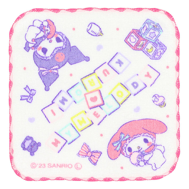 ミニタオル マイメロディ&クロミ 16×16cm 3枚組