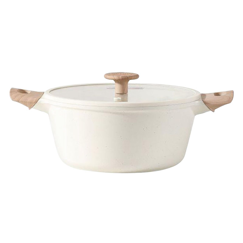 carote IH キャセロール 24cm ホワイト ガス火・IH対応