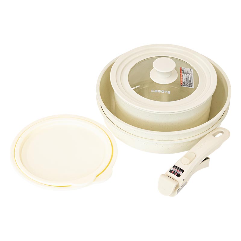 carote IH ワンハンドル 8点セット ガス火・IH対応