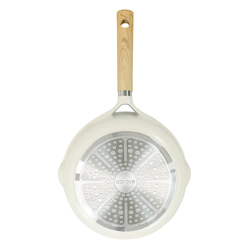 carote IH 超深型マルチパン 22cm ホワイト ガス火・IH対応