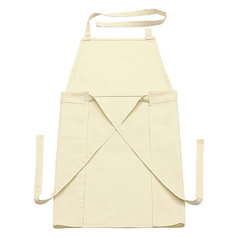carote コンパクトに収納できる 首掛けエプロン アイボリー