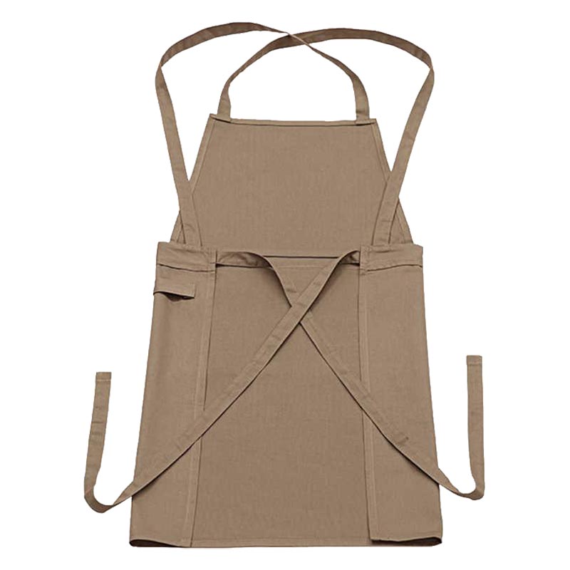 carote コンパクトに収納できる バッククロスエプロン ブラウン