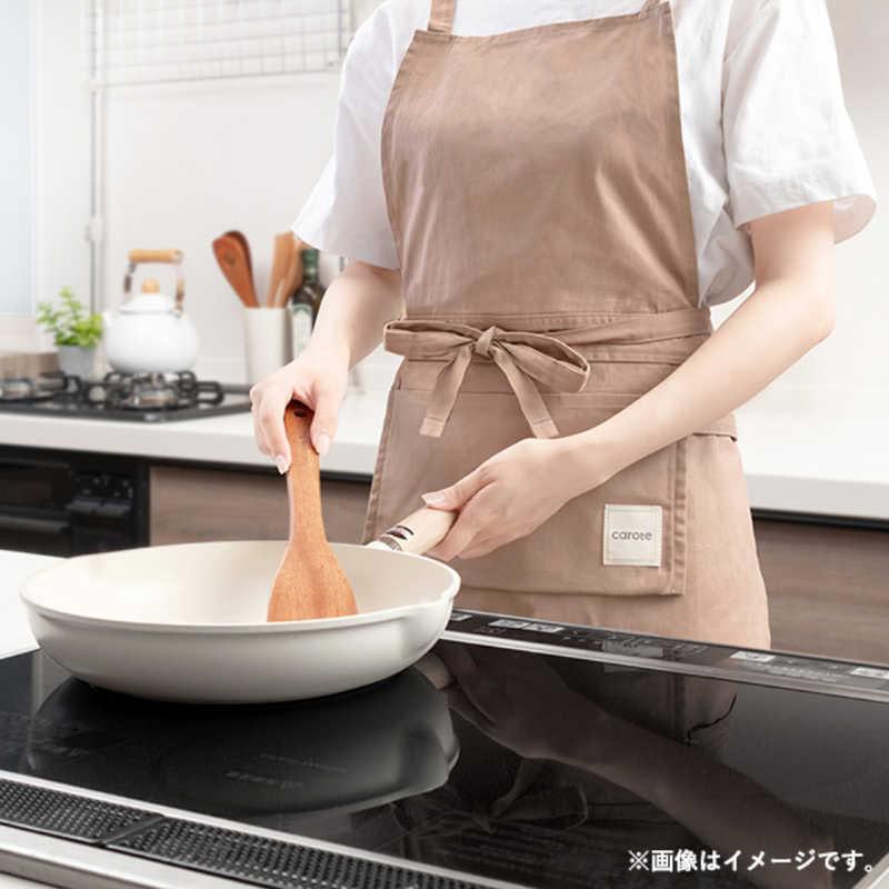 carote コンパクトに収納できる バッククロスエプロン ブラウン