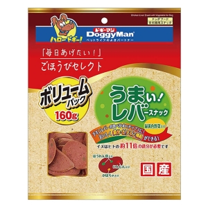 ごほうびセレクト うまい！レバースナック 緑黄色野菜入り 160g