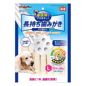 ホワイデント 長持ち歯みがき ギザ棒ガム L 13本