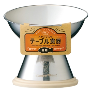 ステンレスのテーブル食器 猫用