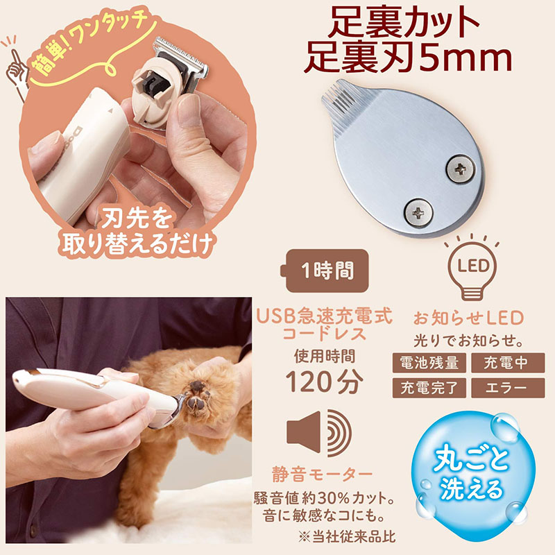 ホームバーバー 3in1 コードレスバリカン