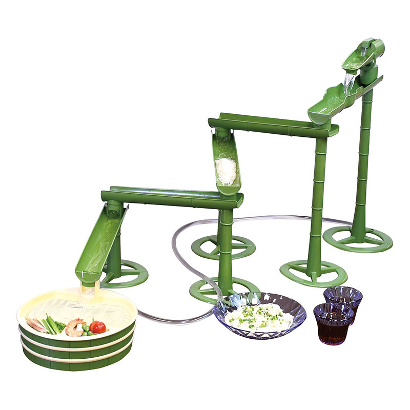竹流麺 スライダーそうめん流し器 電池式
