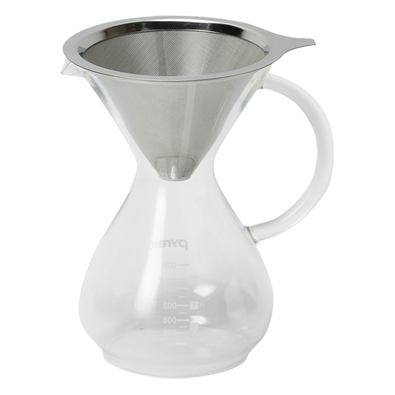 【お取り寄せ商品】PYREX コーヒーサーバー 600ml ステンレスフィルター付き