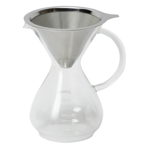 【お取り寄せ商品】PYREX コーヒーサーバー 600ml ステンレスフィルター付き